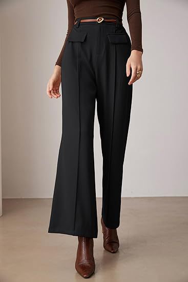 Straight Fit Black Trouser