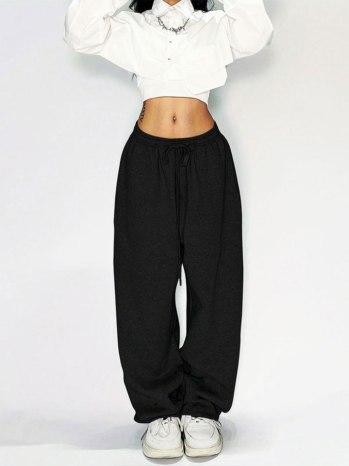 Black Pull On Sweatpants