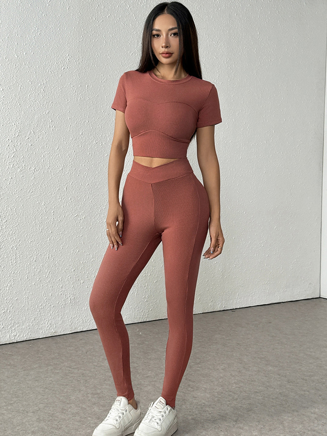 Brown Top And Pant Co-Ord Set