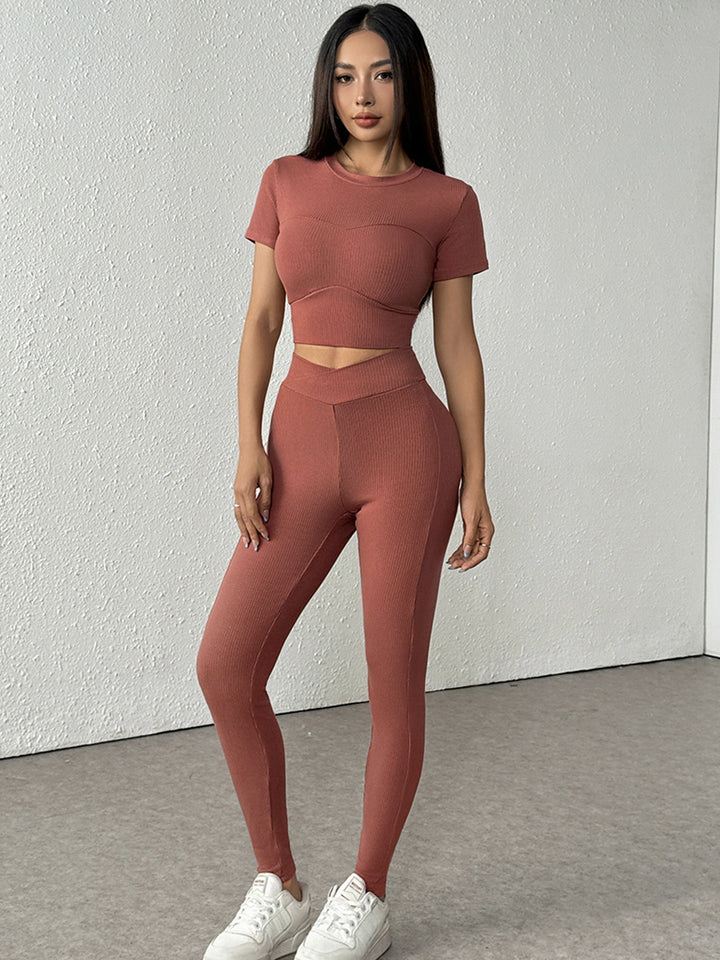 Brown Top And Pant Co-Ord Set