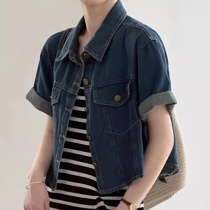 Blue Washed Denim Shirt