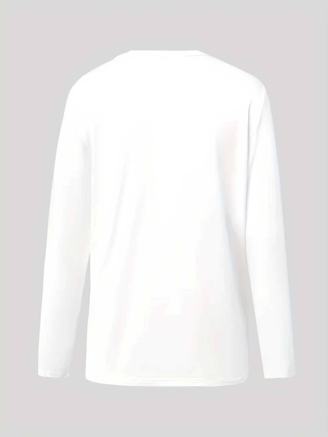 White Side Button Detail Full Sleeved Top