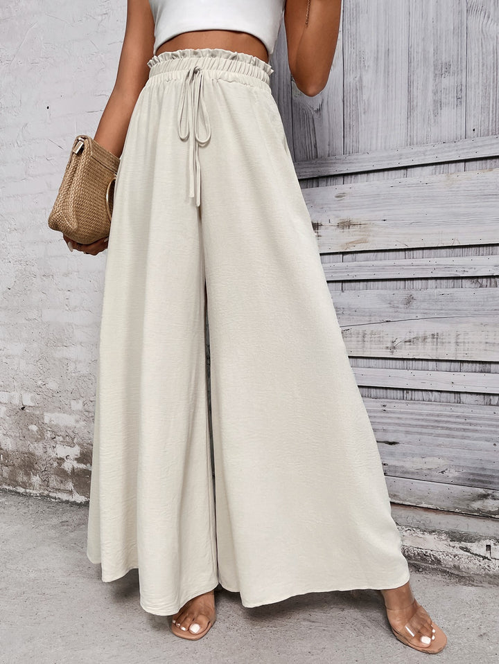 White Wide Leg Trouser