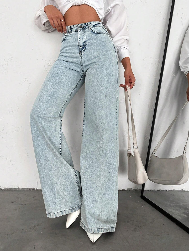 Light Blue Ice Shade Washed Out Denim