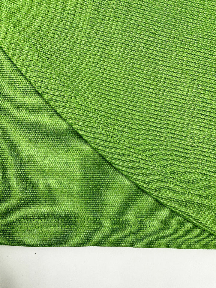 Green Asymmetrical Neckline Dress