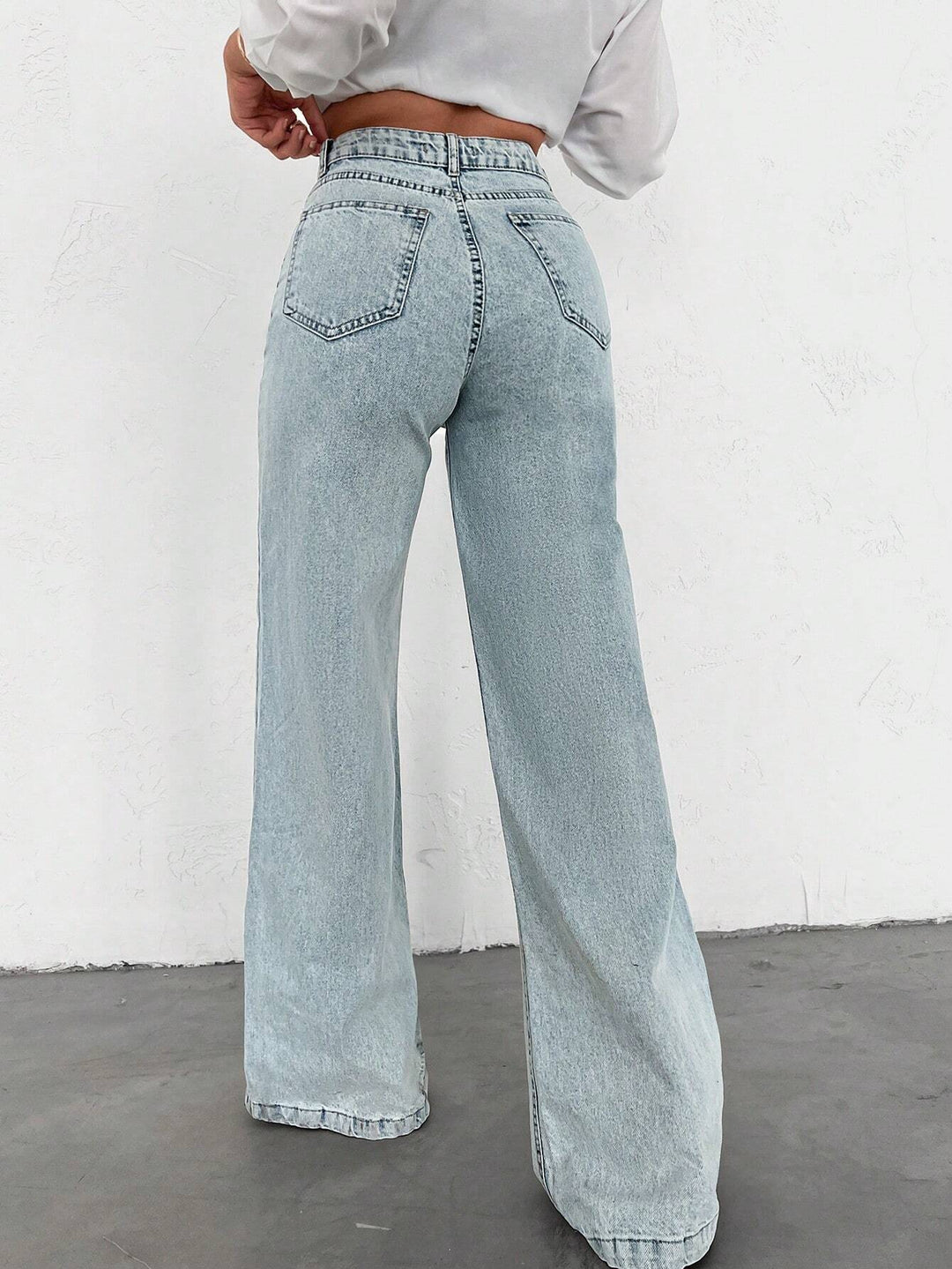 Light Blue Ice Shade Washed Out Denim