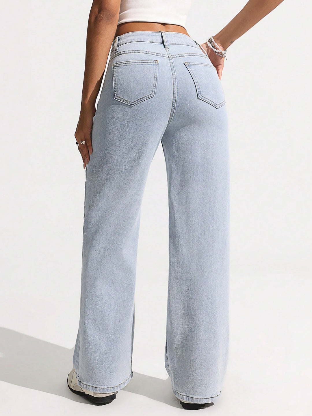 Light Blue High Waist Denim Jeans