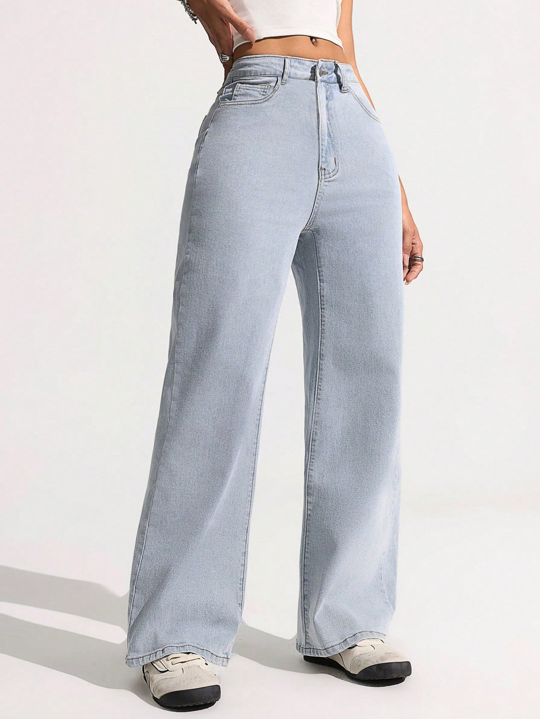 Light Blue High Waist Denim Jeans