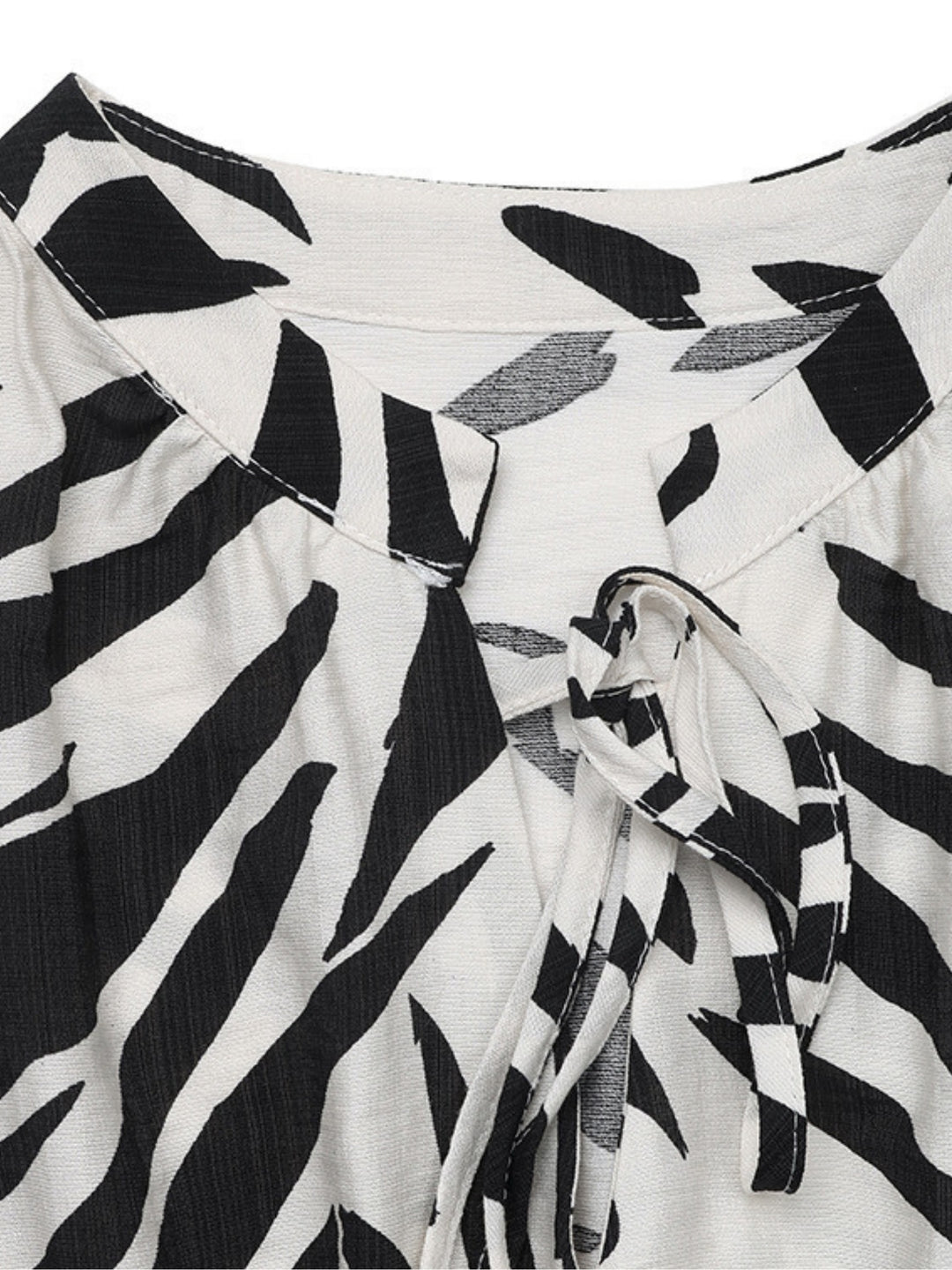 White Sleeveless Printed Dress