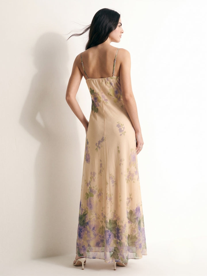 Multi Printed Draped Tube Dress