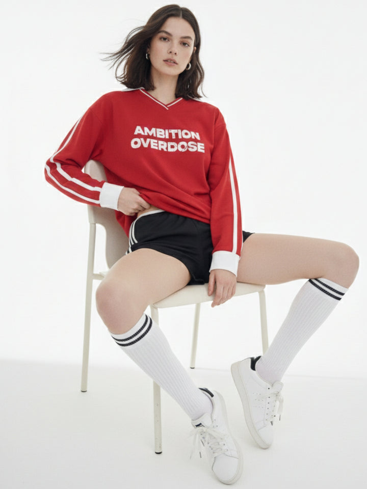 Red Varsity Graphic T-Shirt