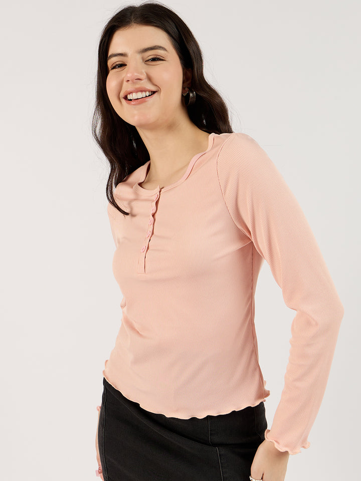 Pink Knit Top
