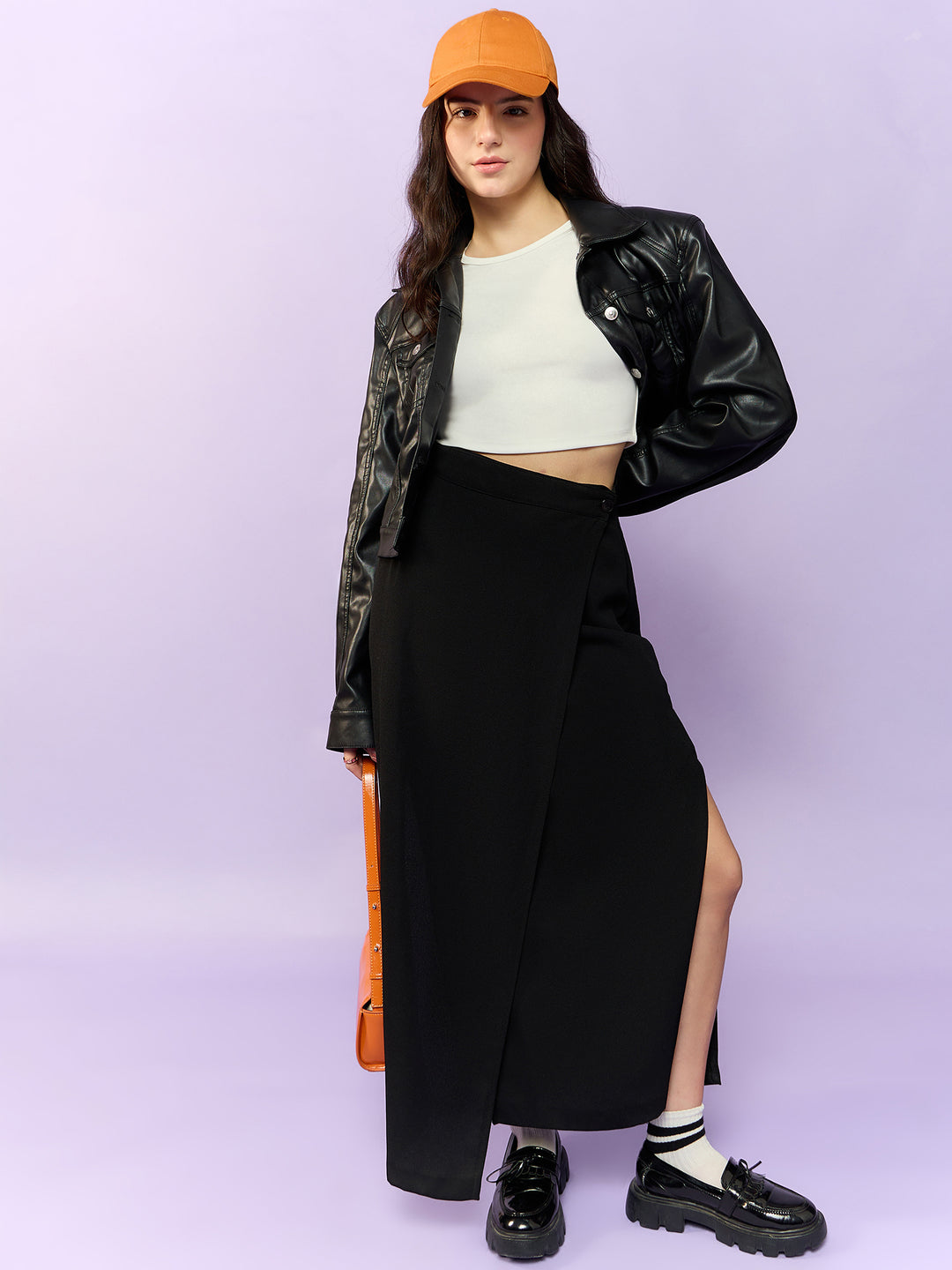 White Basic Fitted Crop Top
