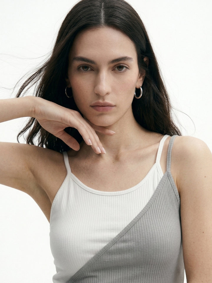 Off White Double Layered Top