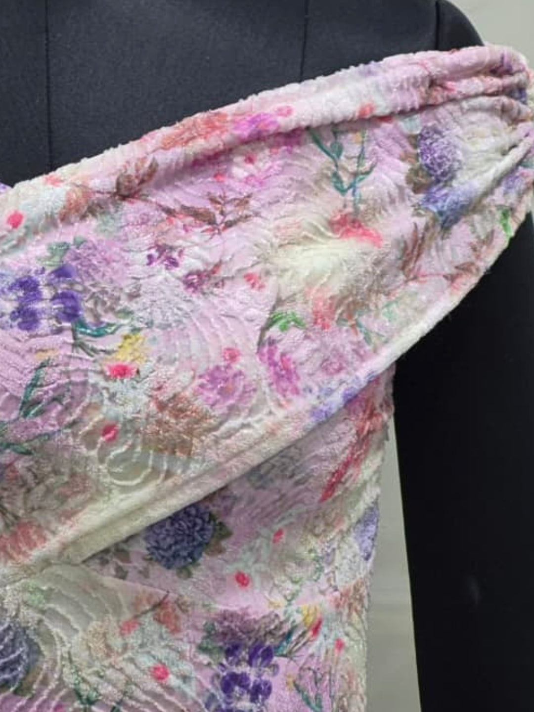 Lavender Ruched Bardot Floral Top