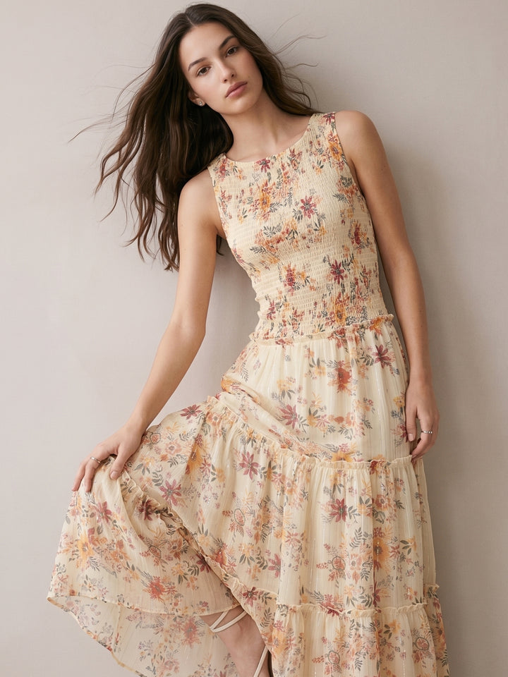 Multi Printed Maxi Dress