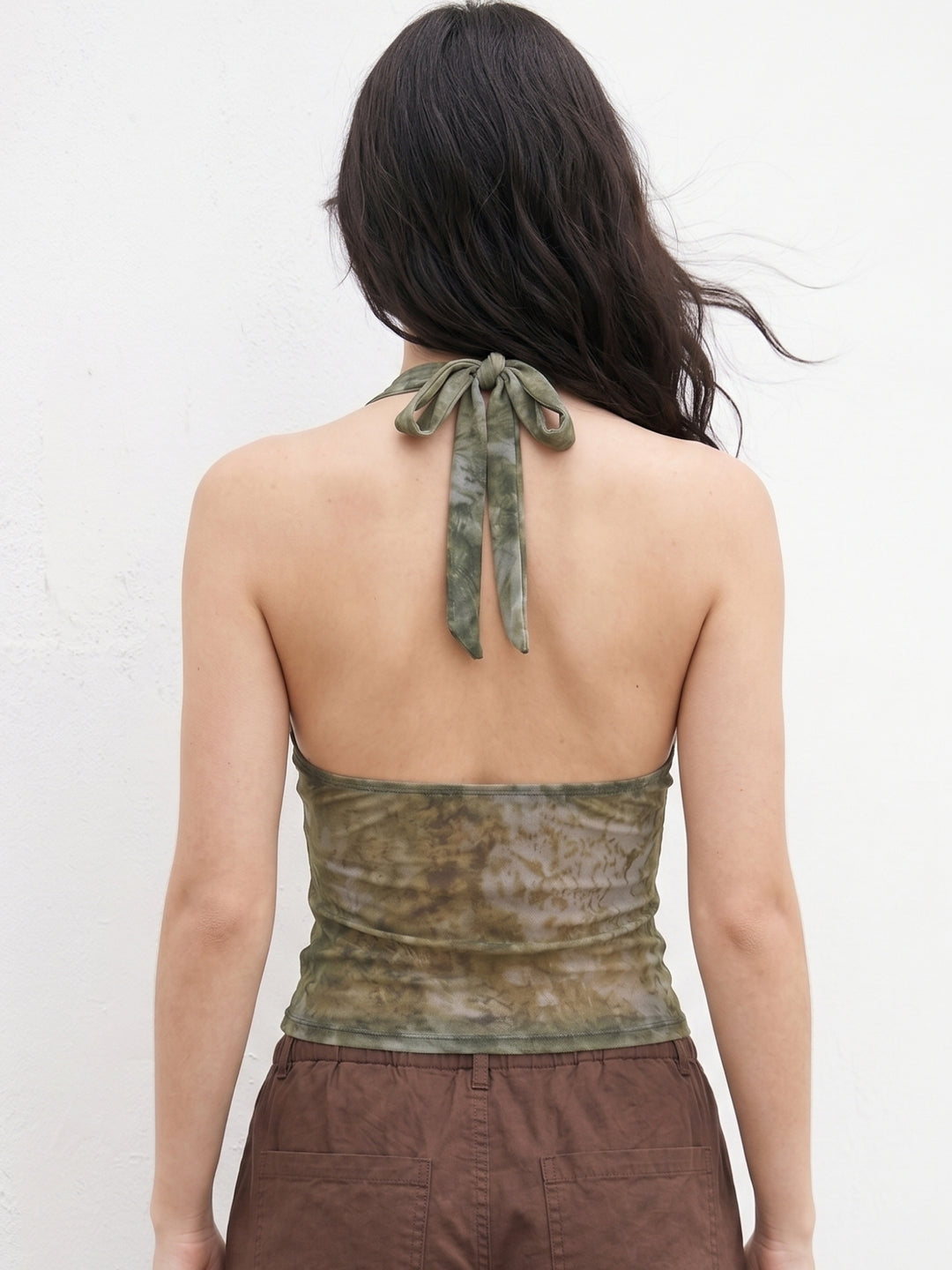 Multi Halter Neck Animal Printed Top