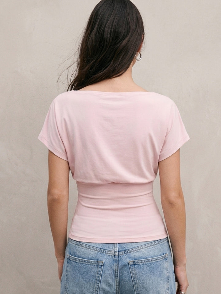 Light Pink Blouson Top