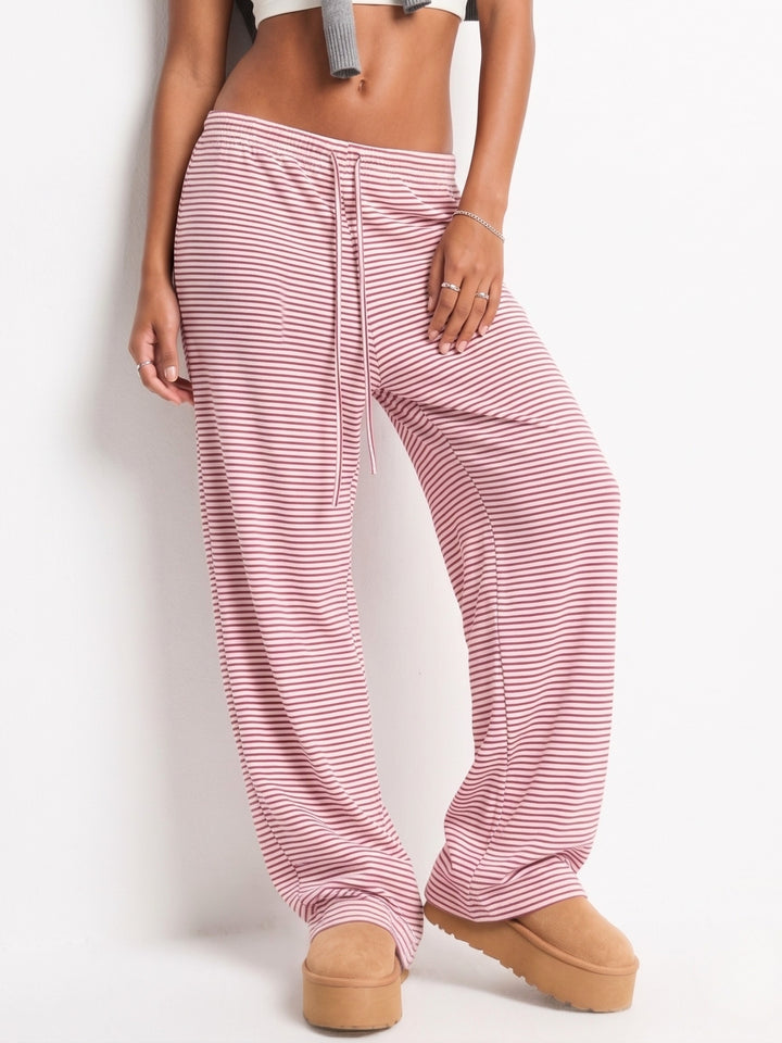 Pink Low Waist Wide Leg Pant