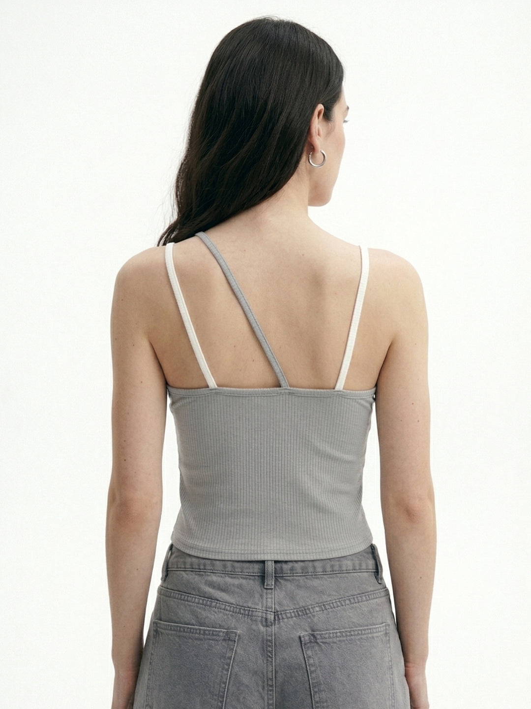 Off White Double Layered Top