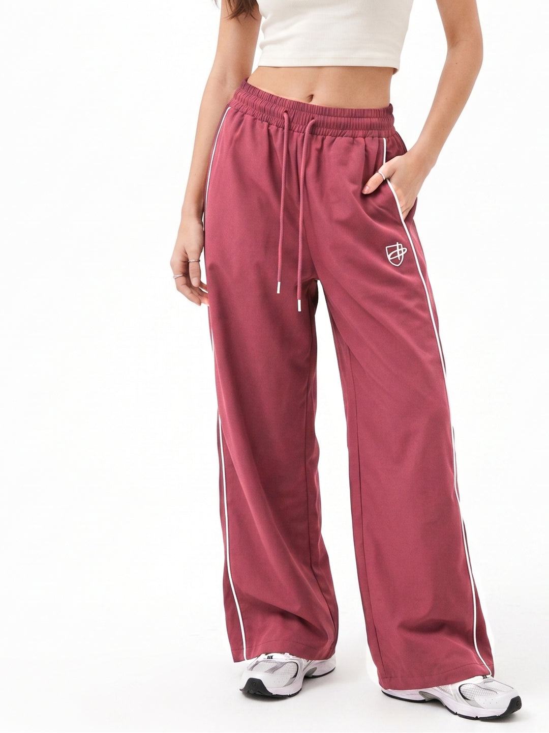 Pink Side Stripe Sweatpants