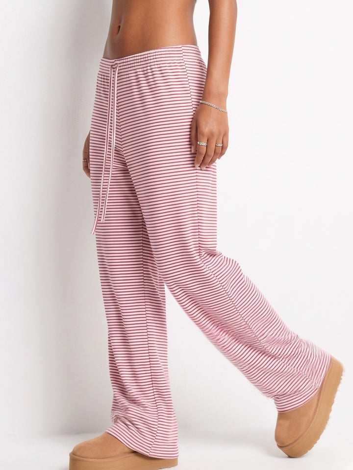 Pink Low Waist Wide Leg Pant