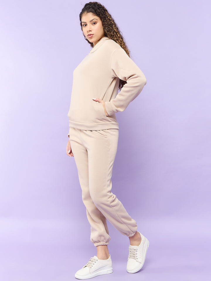 Khaki Oversized Hoodie Co-Ord Set