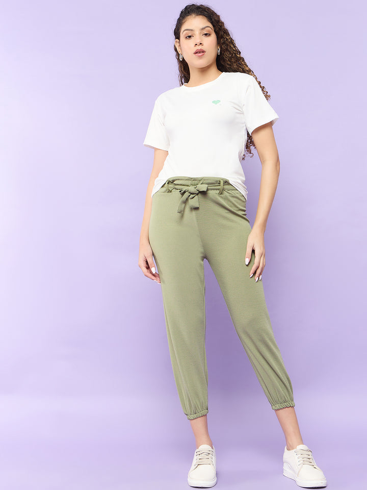 Olive Relaxed Top and Pant Co-Ord Set