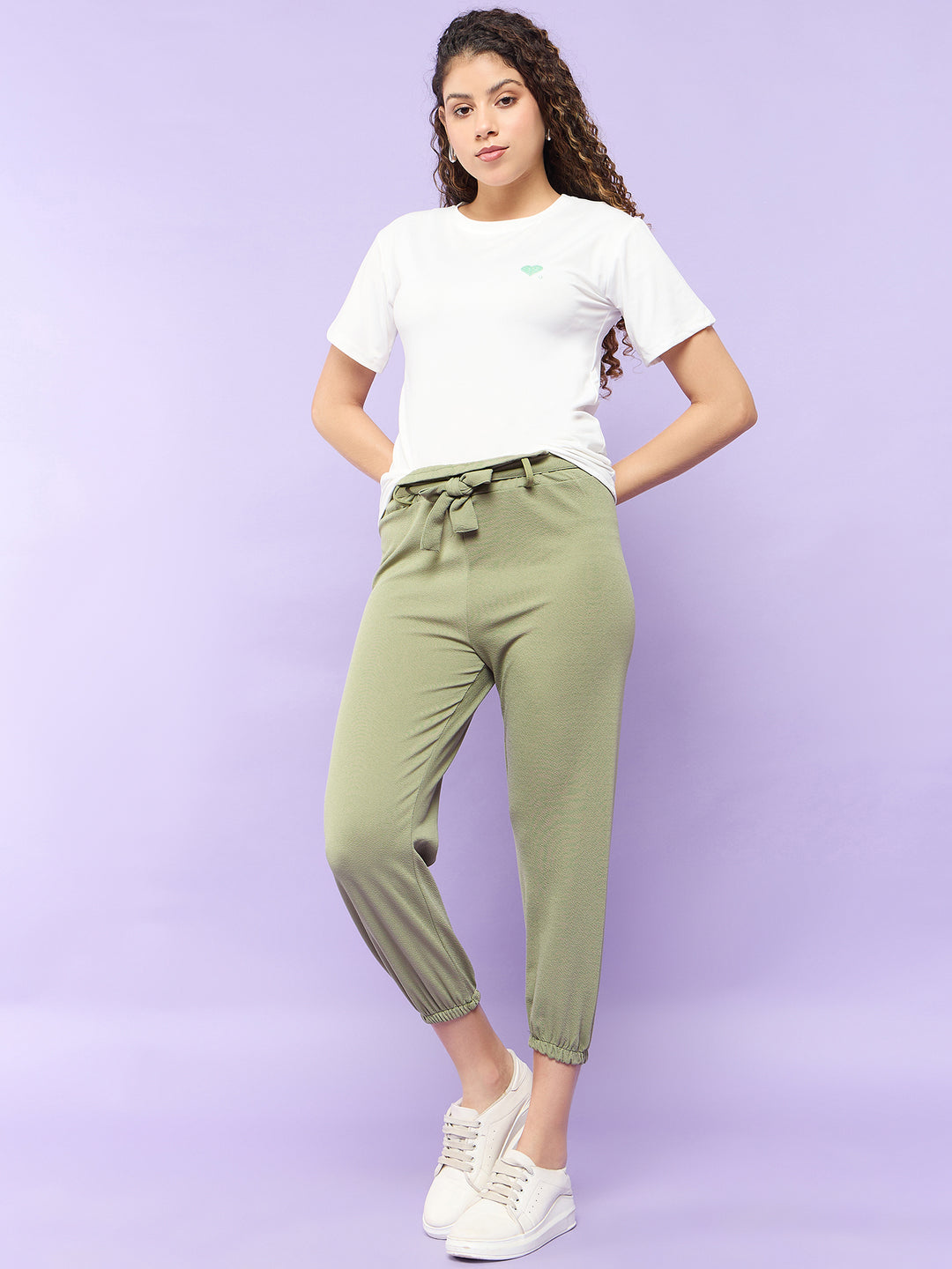 Olive Relaxed Top and Pant Co-Ord Set