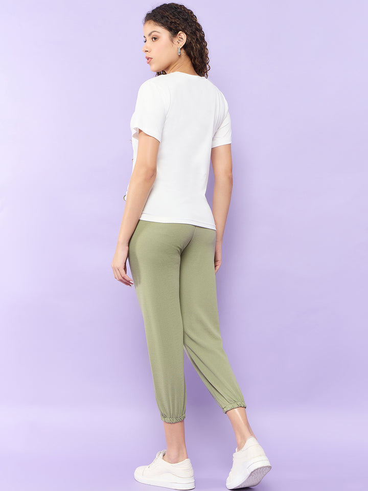 Olive Relaxed Top and Pant Co-Ord Set