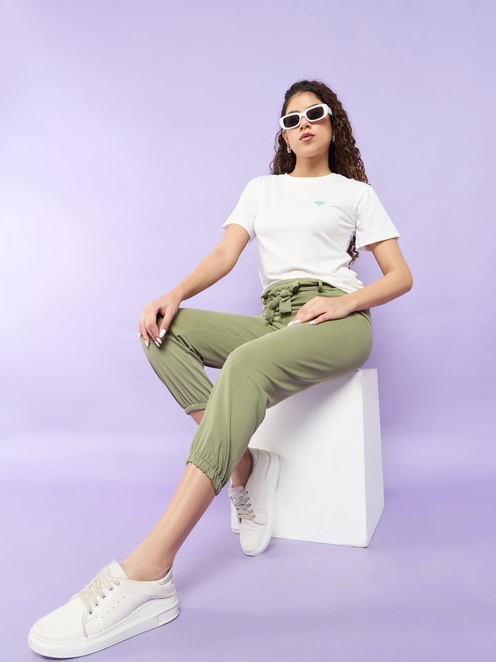 Olive Relaxed Top and Pant Co-Ord Set