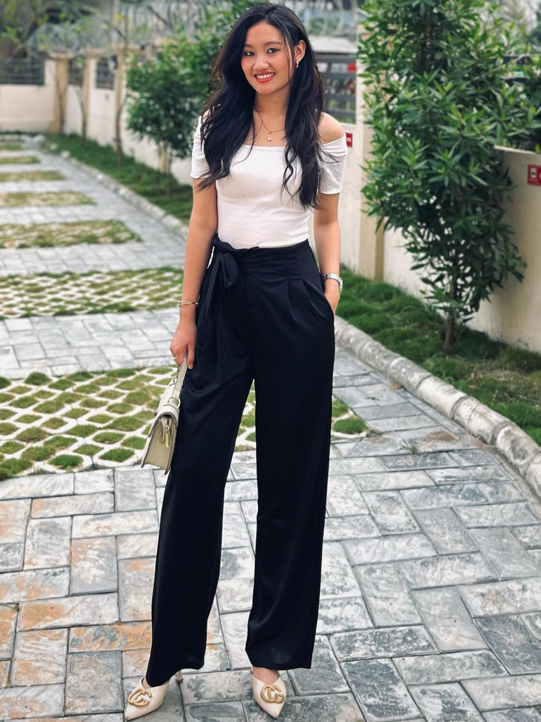 Black Pleated Pants