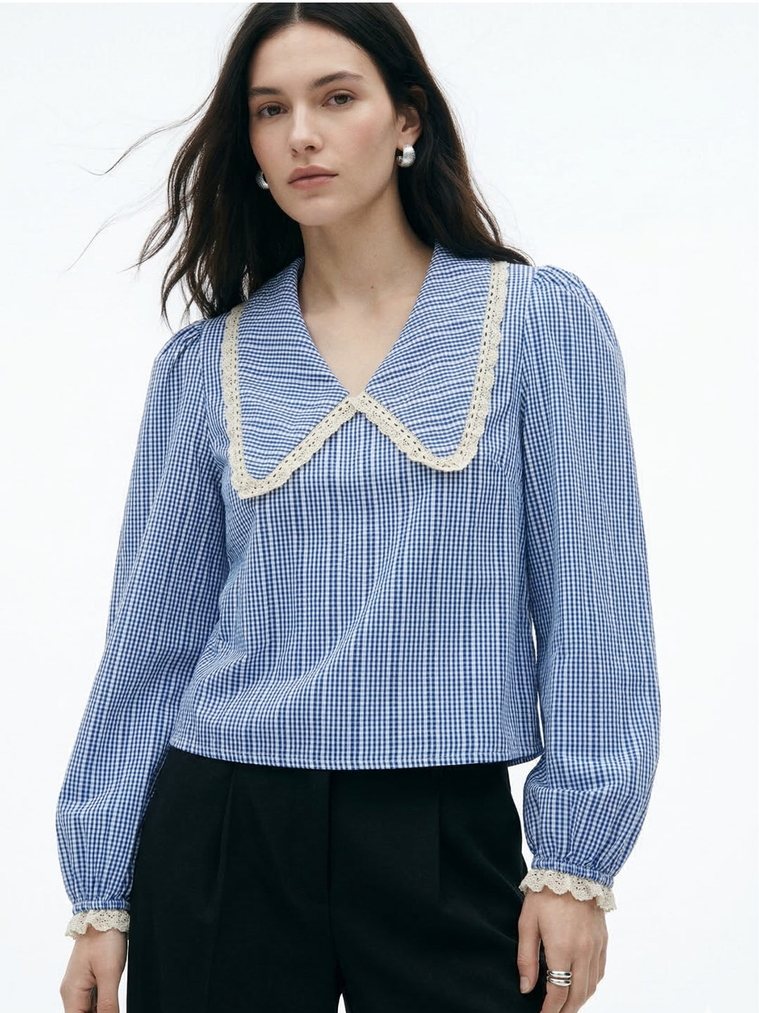 Blue Peter Pan Collared Top