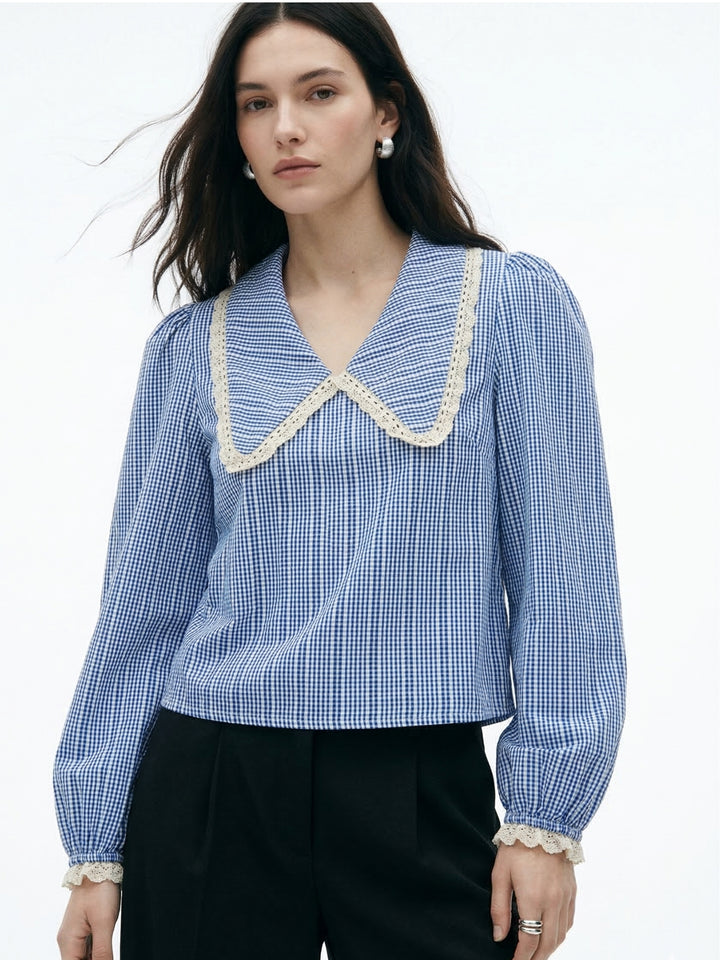 Blue Peter Pan Collared Top