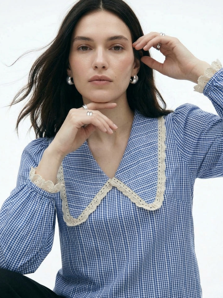 Blue Peter Pan Collared Top