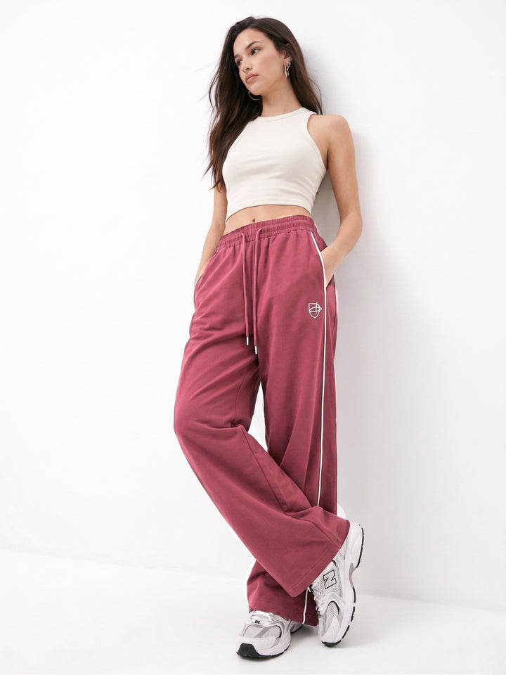 Pink Side Stripe Sweatpants