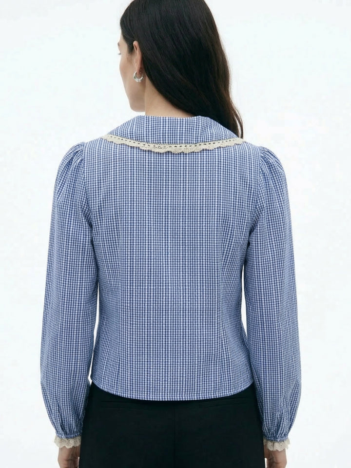 Blue Peter Pan Collared Top