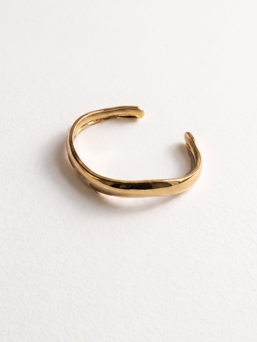 Gold Wave  Metal Bracelet