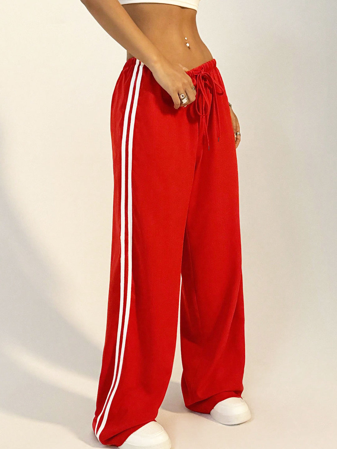 Red Side Stripe Cargo Pant