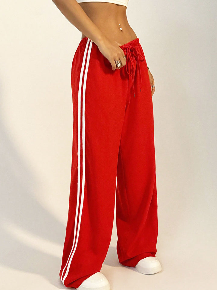 Red Side Stripe Cargo Pant