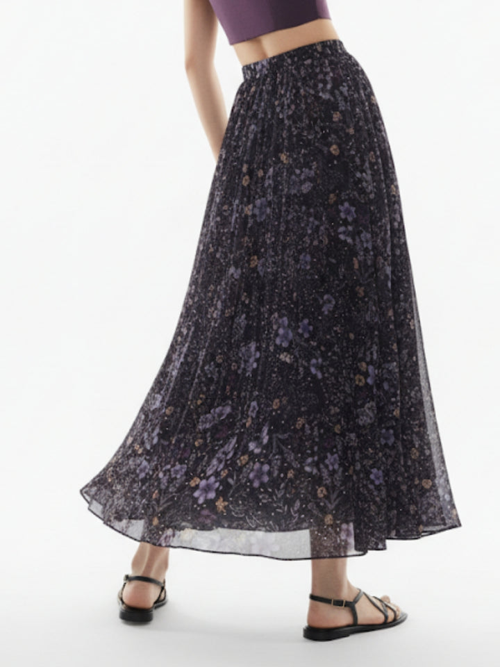 Multi Floral Printed Skirt