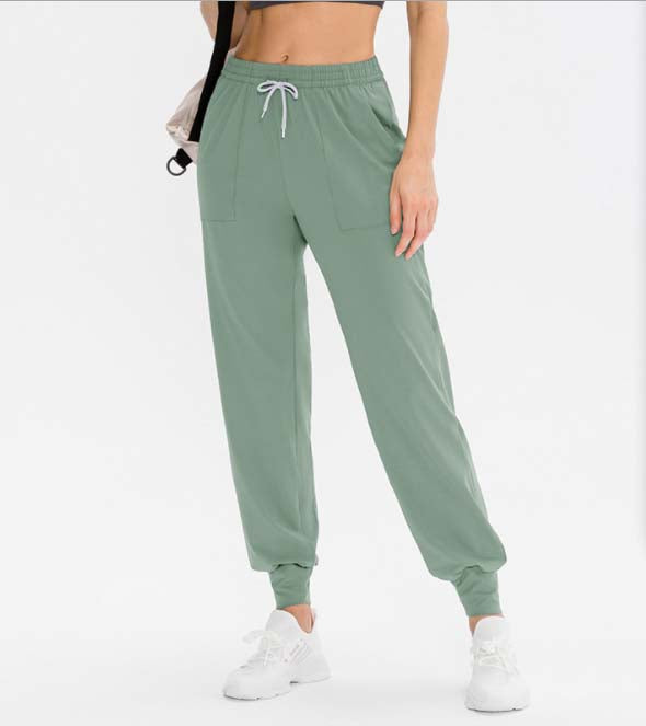 Green Jogger Waist Tie Up
