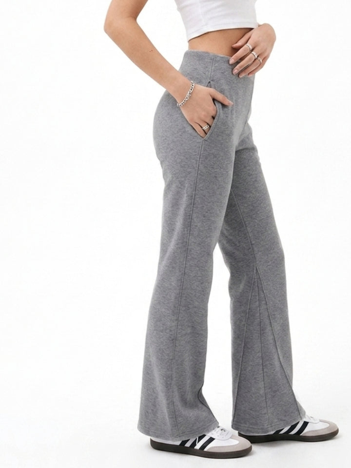 Grey Bottom Flare Pant