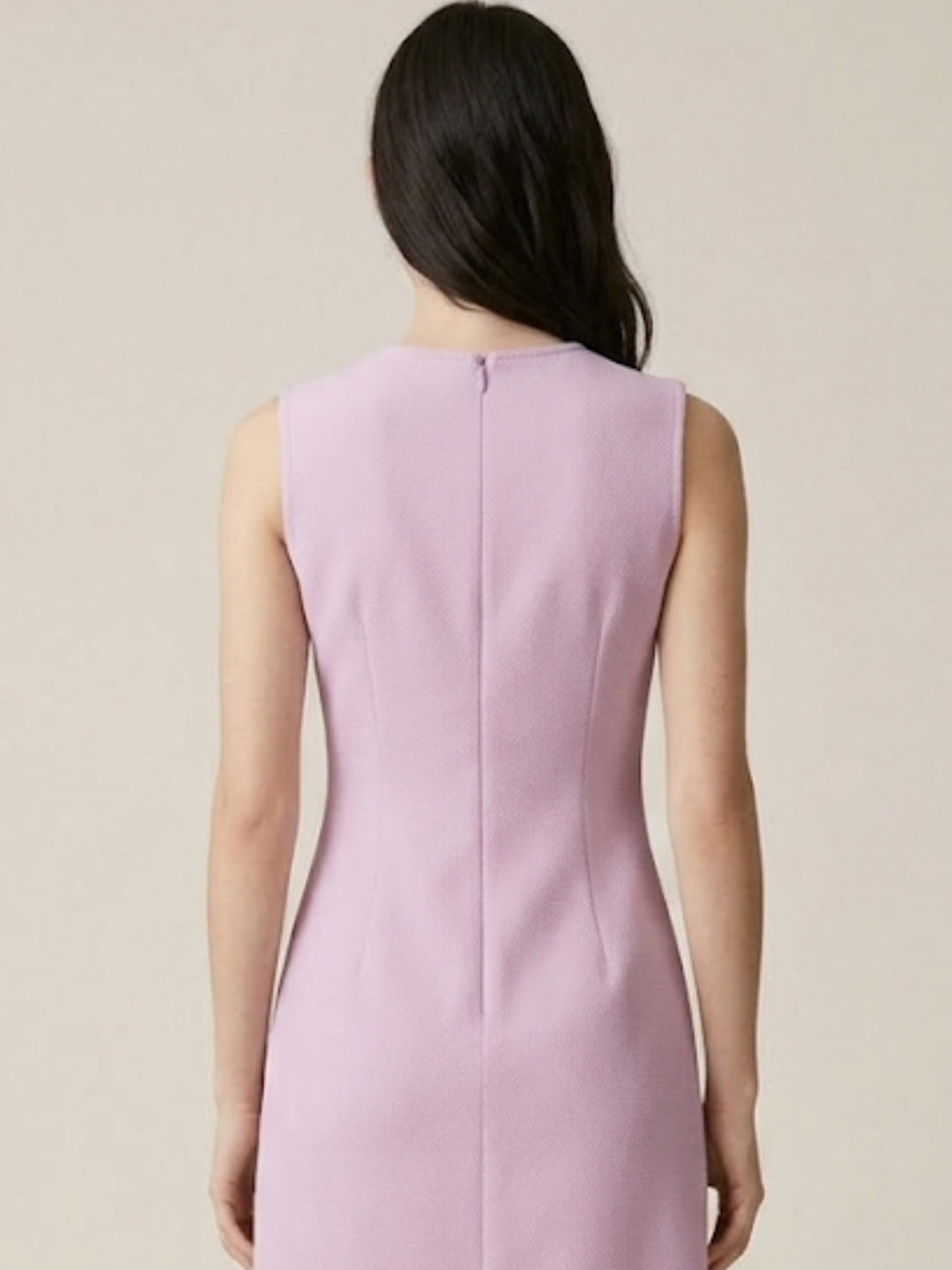 Pink Sleeveless Bow Detail Dress