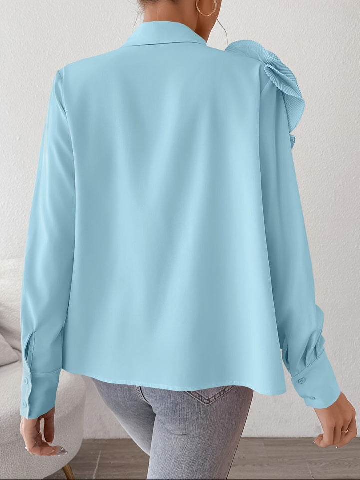 Blue Corsage Shirt