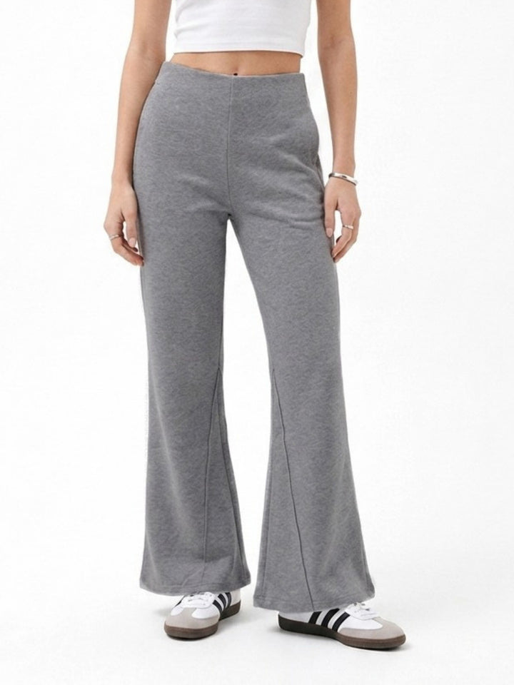 Grey Bottom Flare Pant