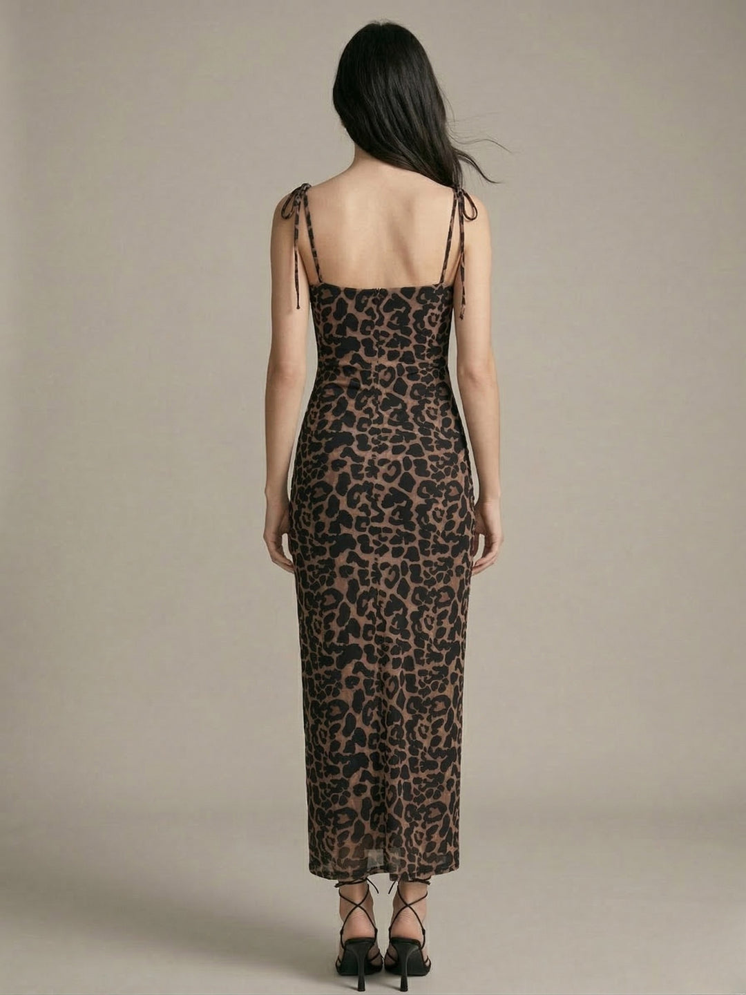 Multi Leopard Print Bustier Dress