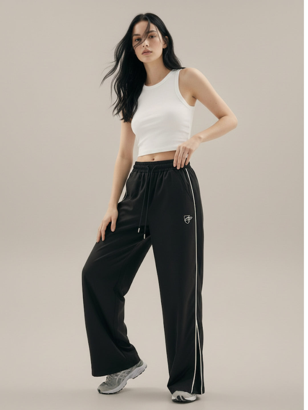 Black Side Stripe Sweatpants