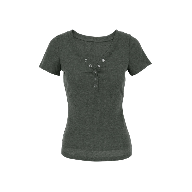 Solid Grey Button Down Shirt