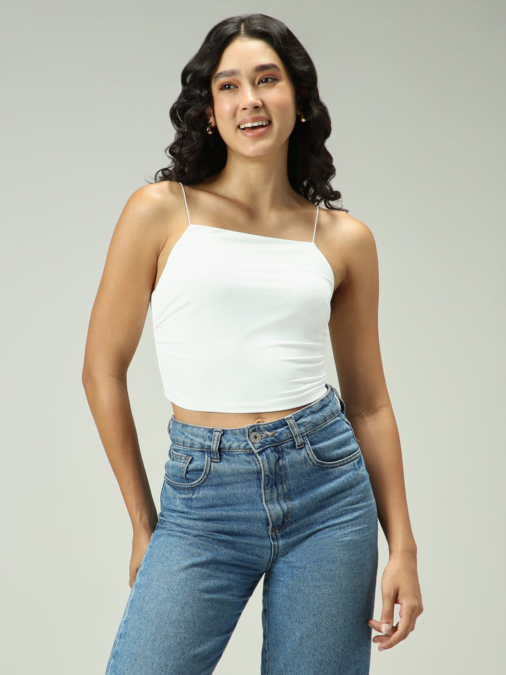 White Spaghetti Strap Cami
